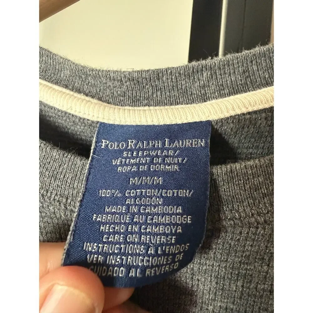 Polo Ralph Lauren Sleepwear Thermal Shirt Size Medium